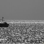 Going for fishing, just before dusk. Clifton, Karachi.