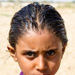 Girl at Kirthar National Park Karchat